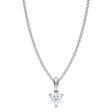 Lab Diamond 3-Prong Pendant Necklace 14K White Gold (0.25ct)