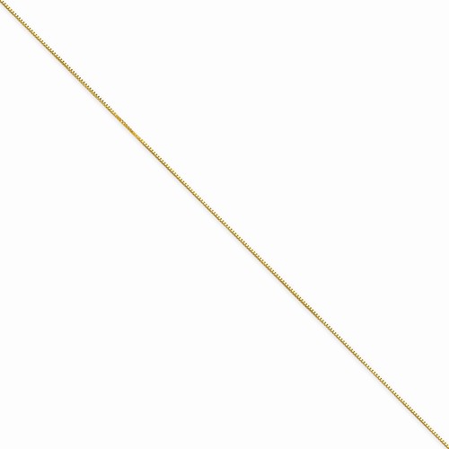 Box Chain Necklace in 14k Yellow Gold