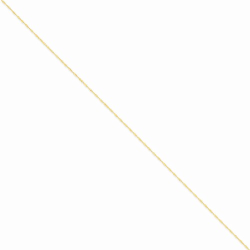 Singapore Chain Necklace in 14k Yellow Gold