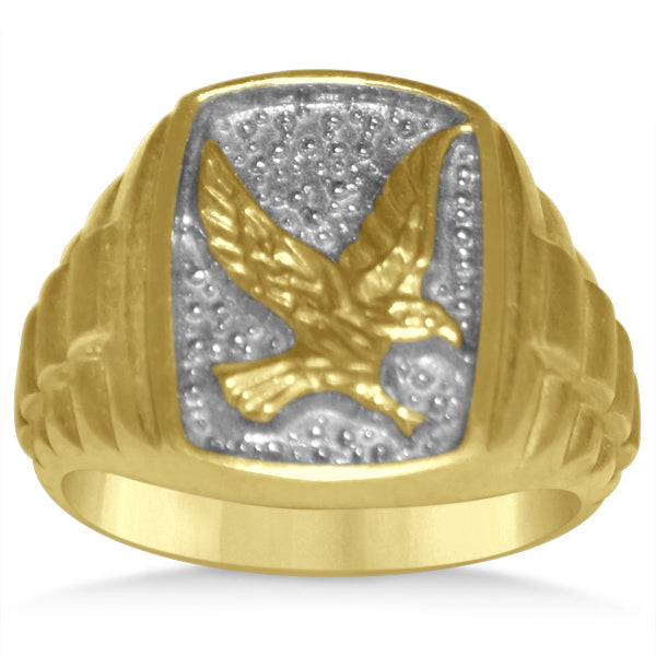 Diamond Animal Fashion Ring in 14k Two Tone Gold (0.05ct)