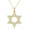 Diamond Jewish Star of David Pendant Necklace 14k Yellow Gold (1.05ct)