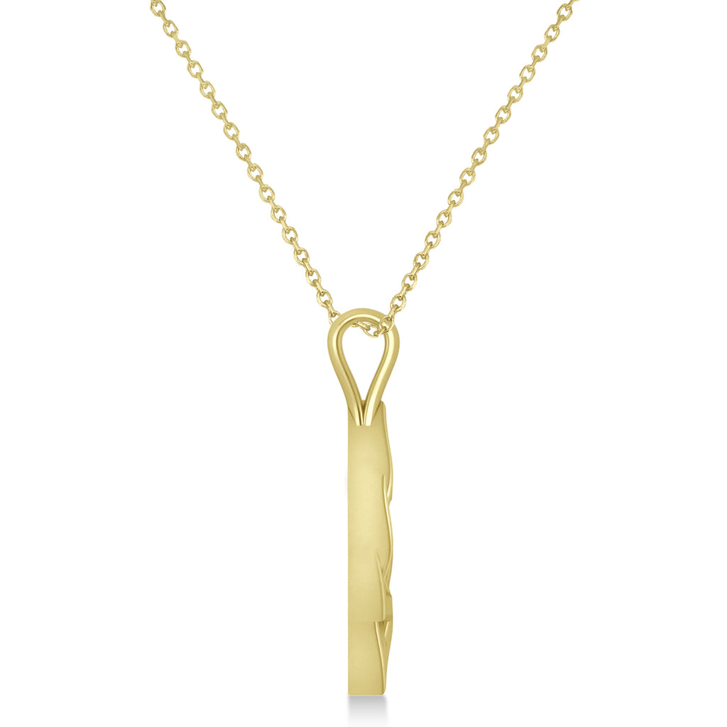 Jewish Star of David Pendant Necklace 14K Yellow Gold