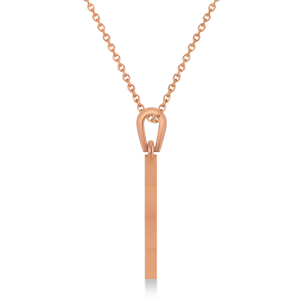 Jewish Star of David Pendant Necklace 14k Rose Gold