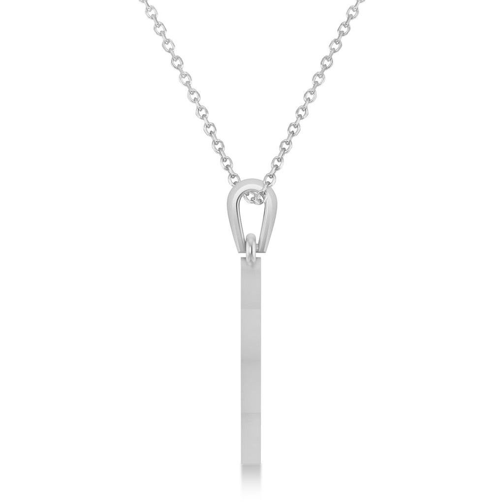 Jewish Star of David Pendant Necklace 14k White Gold
