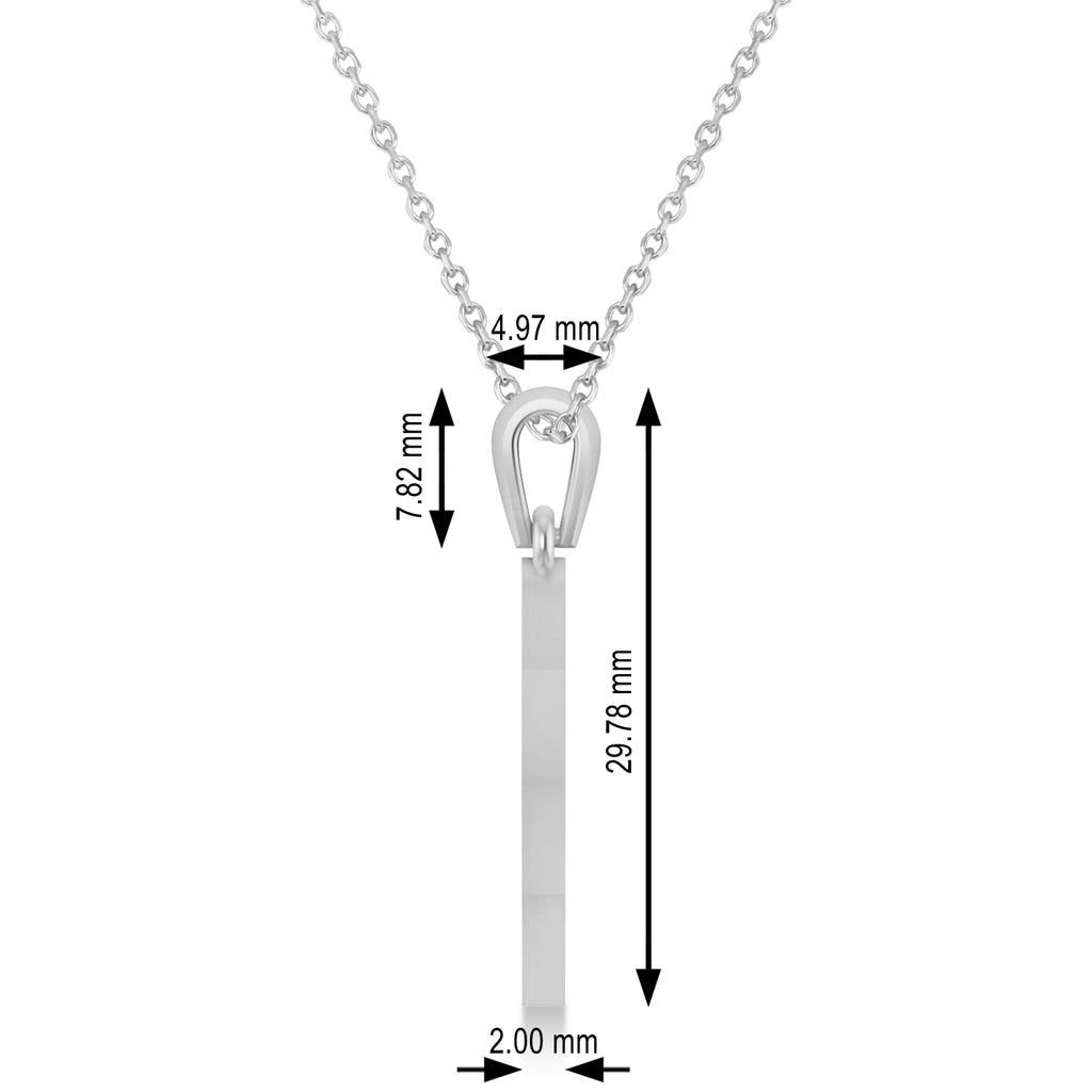 Jewish Star of David Pendant Necklace 14k White Gold