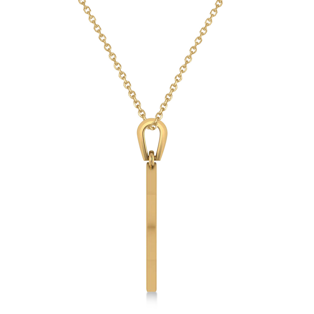 Star of David with Heart Pendant Necklace 14K Yellow Gold