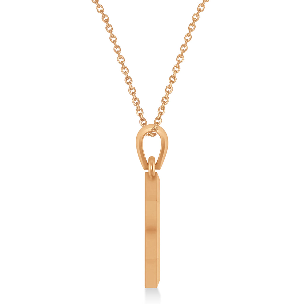 Diamond Jewish Star of David Pendant Necklace 14K Rose Gold (0.24ct)