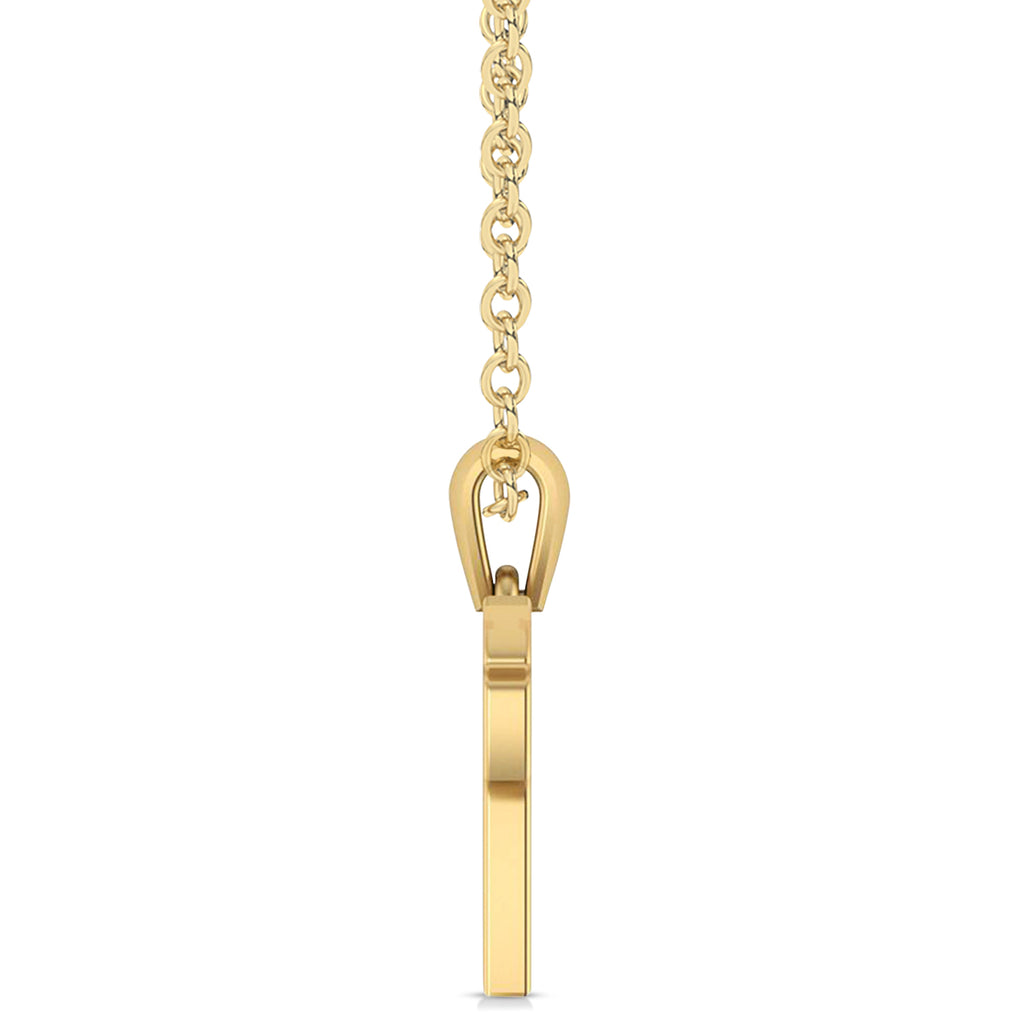 Jewish Chai Pendant Necklace 14K Yellow Gold