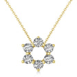 Lab Diamond Jewish Star of David Pendant Necklace 14K Yellow Gold (0.60ct)