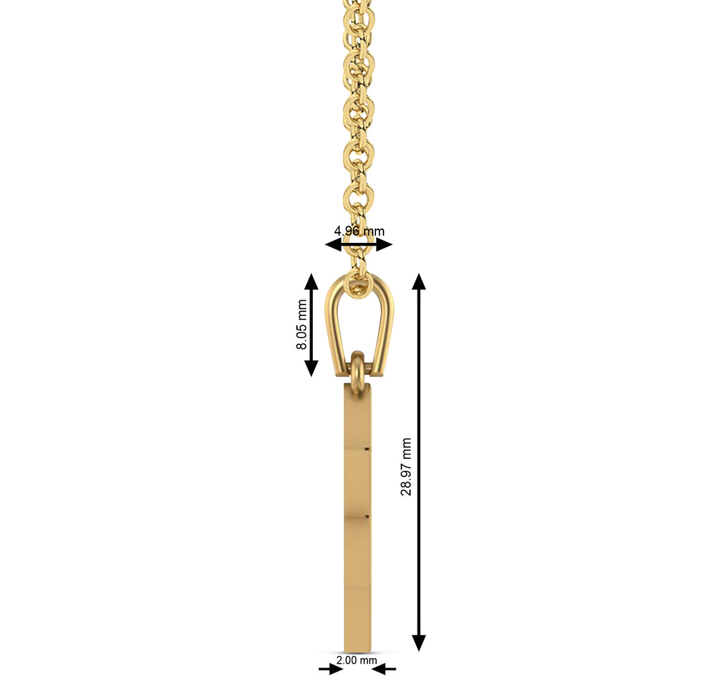 Jewish Star of David Pendant Necklace 14K Yellow Gold