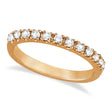Lab Diamond Stackable Ring Anniversary Band in 14k Rose Gold (0.25ct)