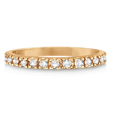 Lab Diamond Stackable Ring Anniversary Band in 14k Rose Gold (0.25ct)