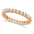 Lab Diamond Eternity Stackable Ring Wedding Band 14K Rose Gold (0.51ct)
