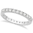 Lab Diamond Eternity Wedding Ring Band 14K White Gold (0.51ctw)