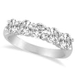 Five Stone Lab Diamond Ring Anniversary Band 14k White Gold (2.00ctw)