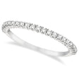 Half-Eternity Pave-Set Diamond Stacking Ring Palladium (0.25ct)