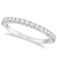Half-Eternity Pave-Set Thin Lab Diamond Stacking Ring Palladium (0.50ct)