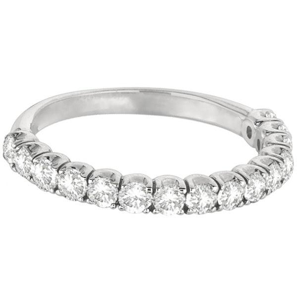 Diamond Wedding Band Anniversary Ring in 14k White Gold (1.00ct)