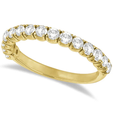 Lab Diamond Wedding Band Anniversary Ring in 14k Yellow Gold (1.00ct)