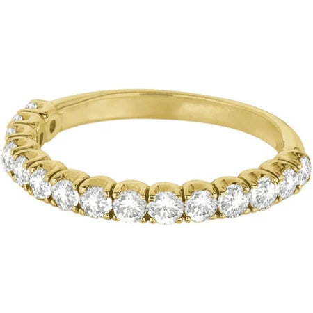 Lab Diamond Wedding Band Anniversary Ring in 14k Yellow Gold (1.00ct)