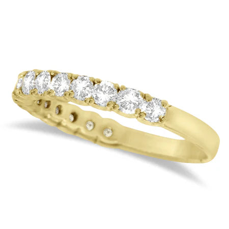 Lab Diamond Wedding Band Anniversary Ring in 14k Yellow Gold (1.00ct)