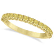 Half-Eternity Pave Lab Yellow Lab  Diamond Stacking Ring 14k Yellow Gold (0.75ct)