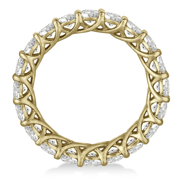 Luxury Lab Diamond Eternity Anniversary Ring Band 14k Yellow Gold (3.50ct)