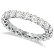 Luxury Diamond Eternity Anniversary Ring Band 14k White Gold (3.50ct)