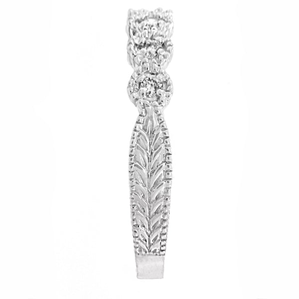 Diamond Stackable Ring Band in 14k White Gold (0.20 ctw)