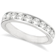 Channel-Set Round Diamond Ring Band Palladium (1.25ct)