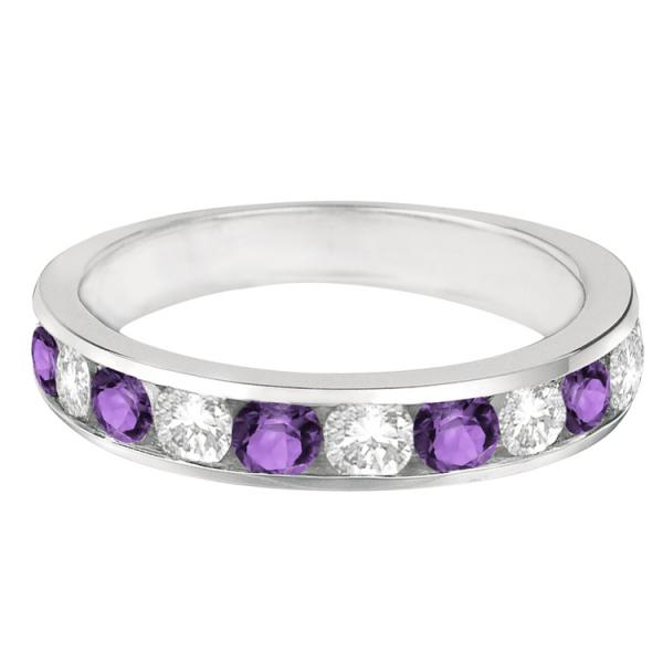 Twisted Diamond Infinity Ring Pave Set in 14k White Gold (0.15ct)