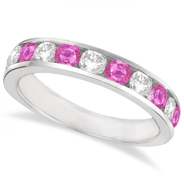 Sideways Cross Chain Bracelet & Diamond Accents 14k White Gold 0.20ct