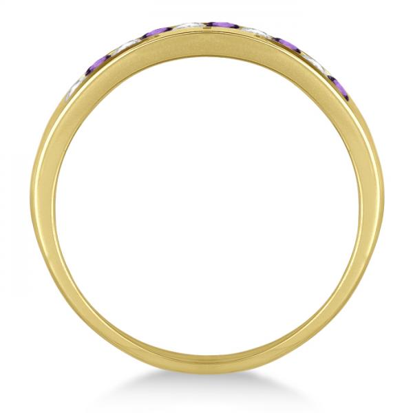 Twisted Diamond Infinity Ring Pave Set in 14k Yellow Gold (0.15ct)