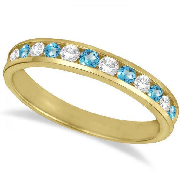 Princess-Cut Channel-Set Stackable Garnet Ring 14k White Gold (1.00ct)