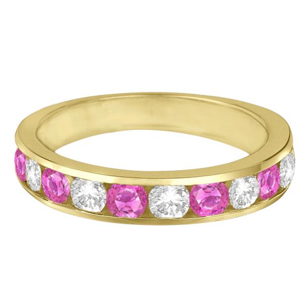 Sideways Cross Chain Bracelet & Diamond Accents 14k Yellow Gold 0.20ct