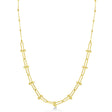 U-Link Paperclip Bead Hardwear Chain Necklace 14k Yellow Gold