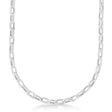 Men's Paperclip Chain Necklace 14k White Gold (7.1mm)