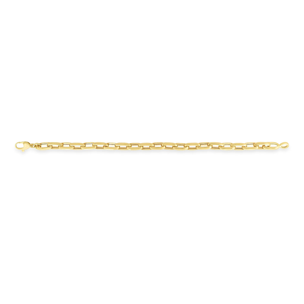Men's Paperclip Chain Necklace 14k Yellow Gold (7.1mm)