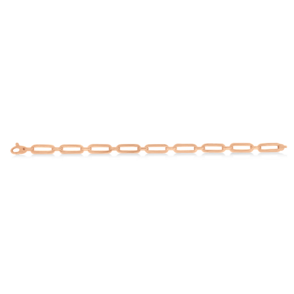 Medium Bombay Paperclip Bracelet 14k Rose Gold (5.6mm)