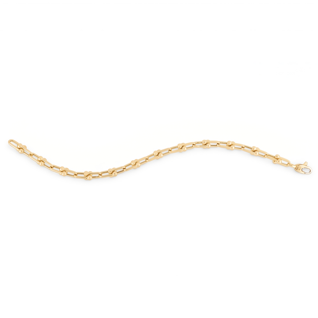 Jax Link Chain Bracelet 14K Yellow Gold