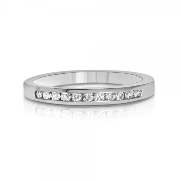 Thin Diamond Wedding Ring Band in Platinum (0.30ctw)
