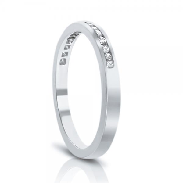 Thin Diamond Wedding Ring Band in Platinum (0.30ctw)