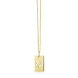 Men's Star of David Tag Necklace 14K Yellow Gold
