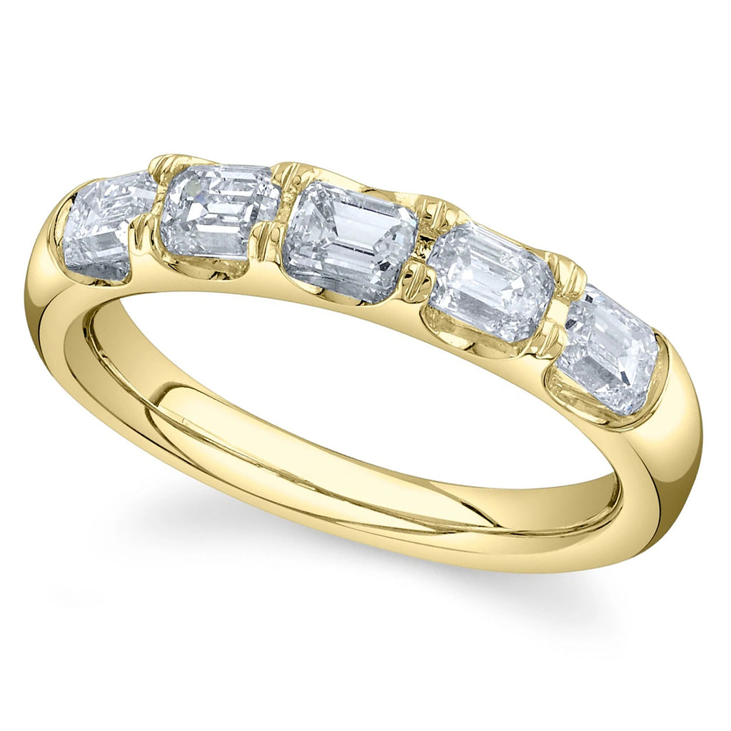 Emerald Cut Diamond Ring Band 14K Yellow Gold (1.50ct)