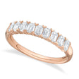 Emerald Cut Diamond Band Ring 14K Rose Gold (0.89ct)