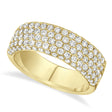 Diamond Pave Band Ring 14k Yellow Gold (1.32ct)