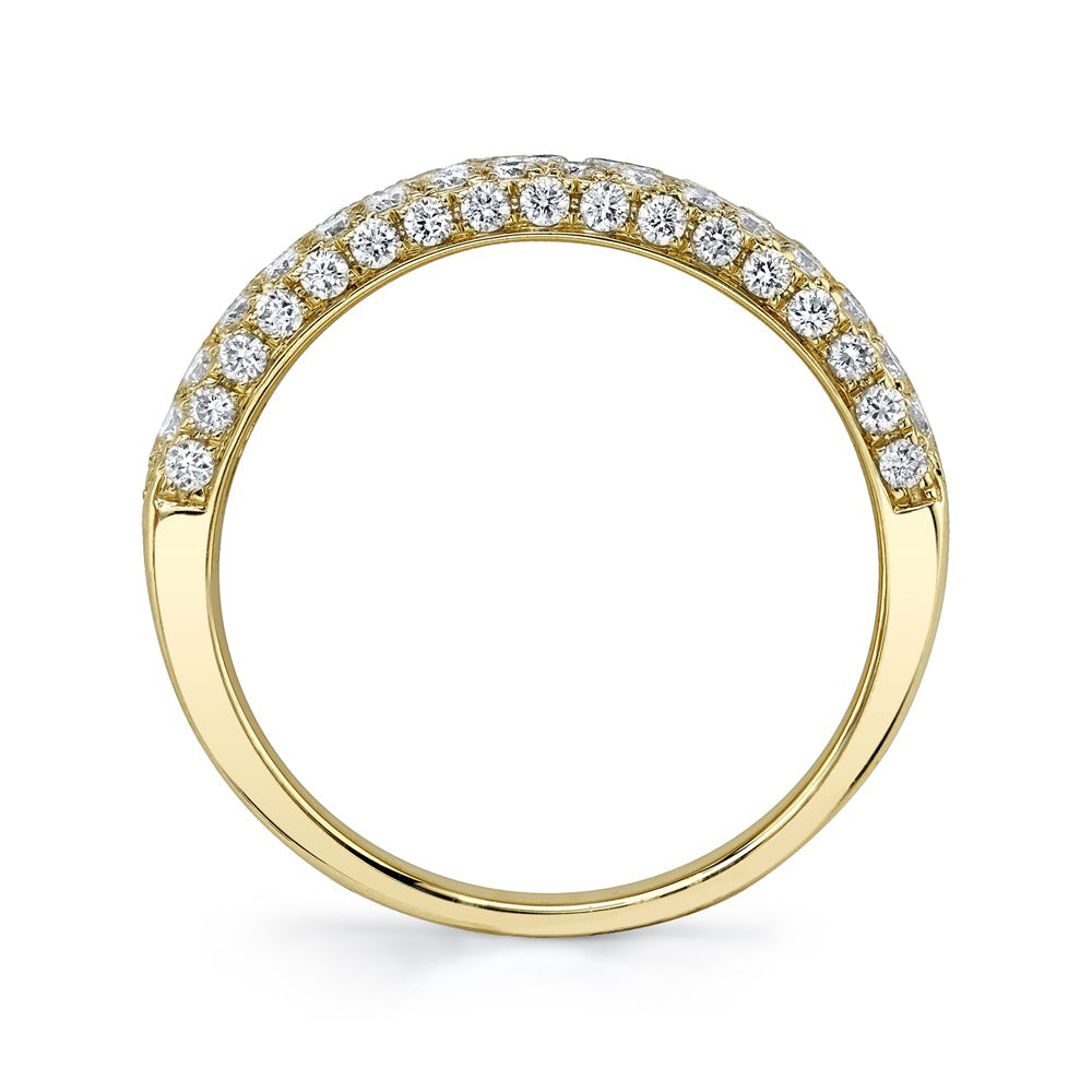 Diamond Pave Band Ring 14k Yellow Gold (1.32ct)