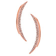 0.28ct 14k Rose Gold Diamond Ear Crawler Earrings