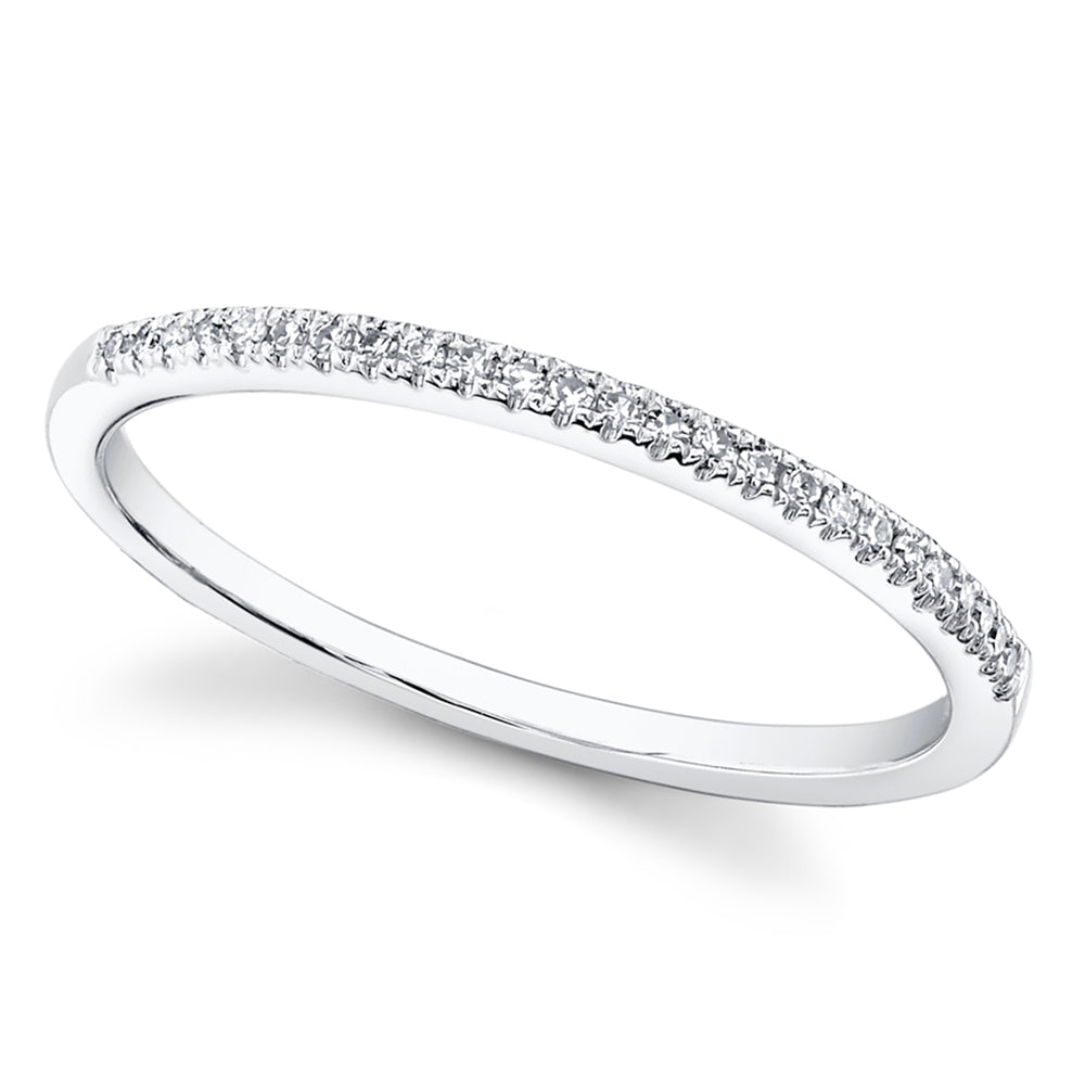 Diamond Accented Danity Band 14k White Gold (0.08ct)