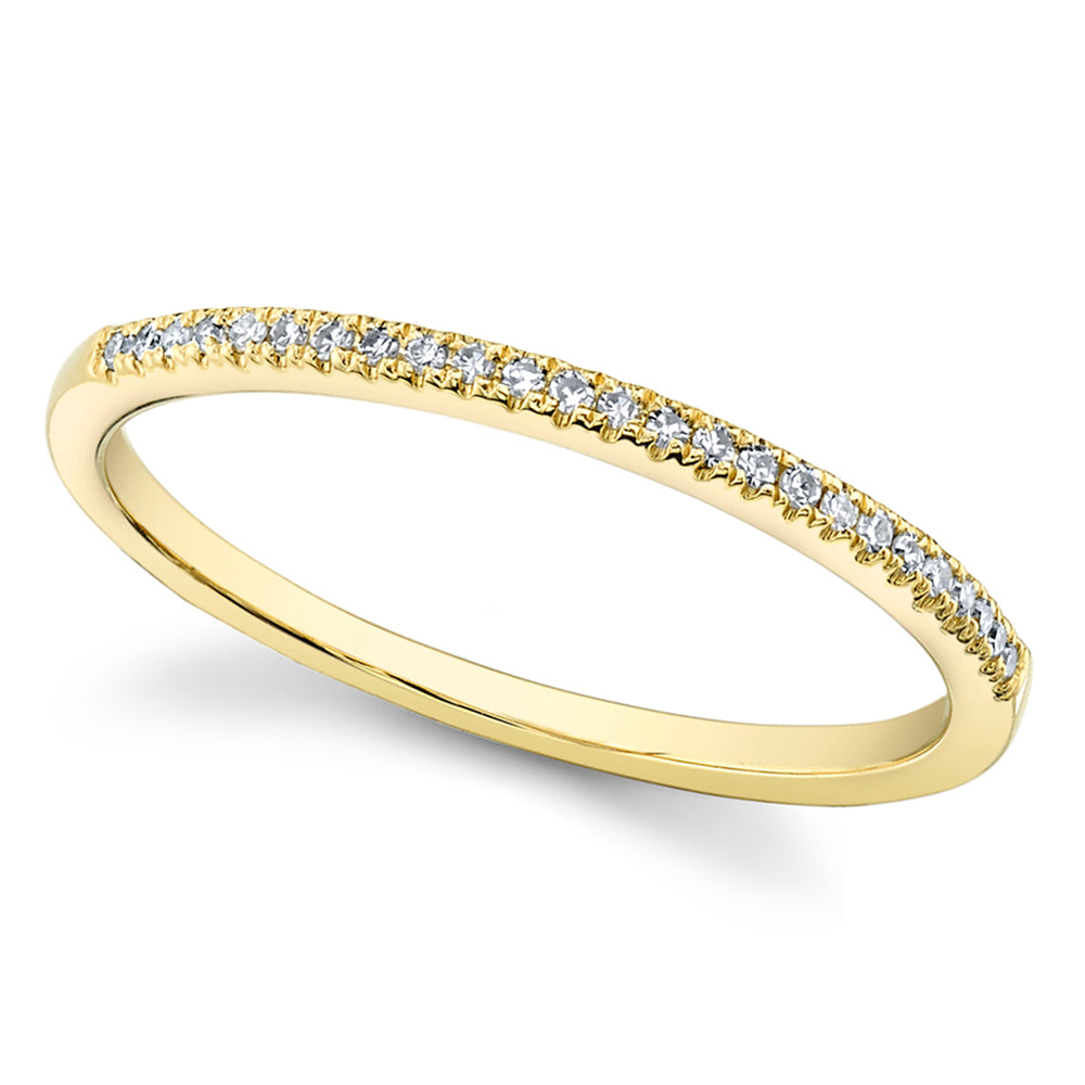 Diamond Accented Danity Band 14k Yellow Gold (0.08ct)